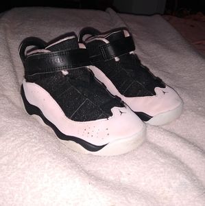 KIDS 2018 NIKE AIR JORDAN 6 RINGS TODDLER 9C PINK BLACK BABY J's